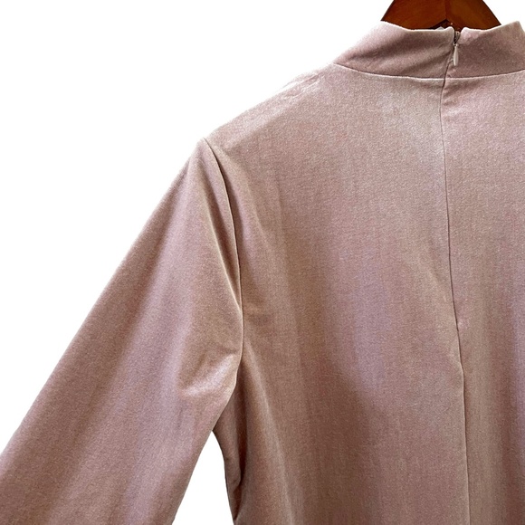 Land's End Mock Turtleneck Long Sleeve Velour/Velvet Shirt Size M - Picture 9 of 15